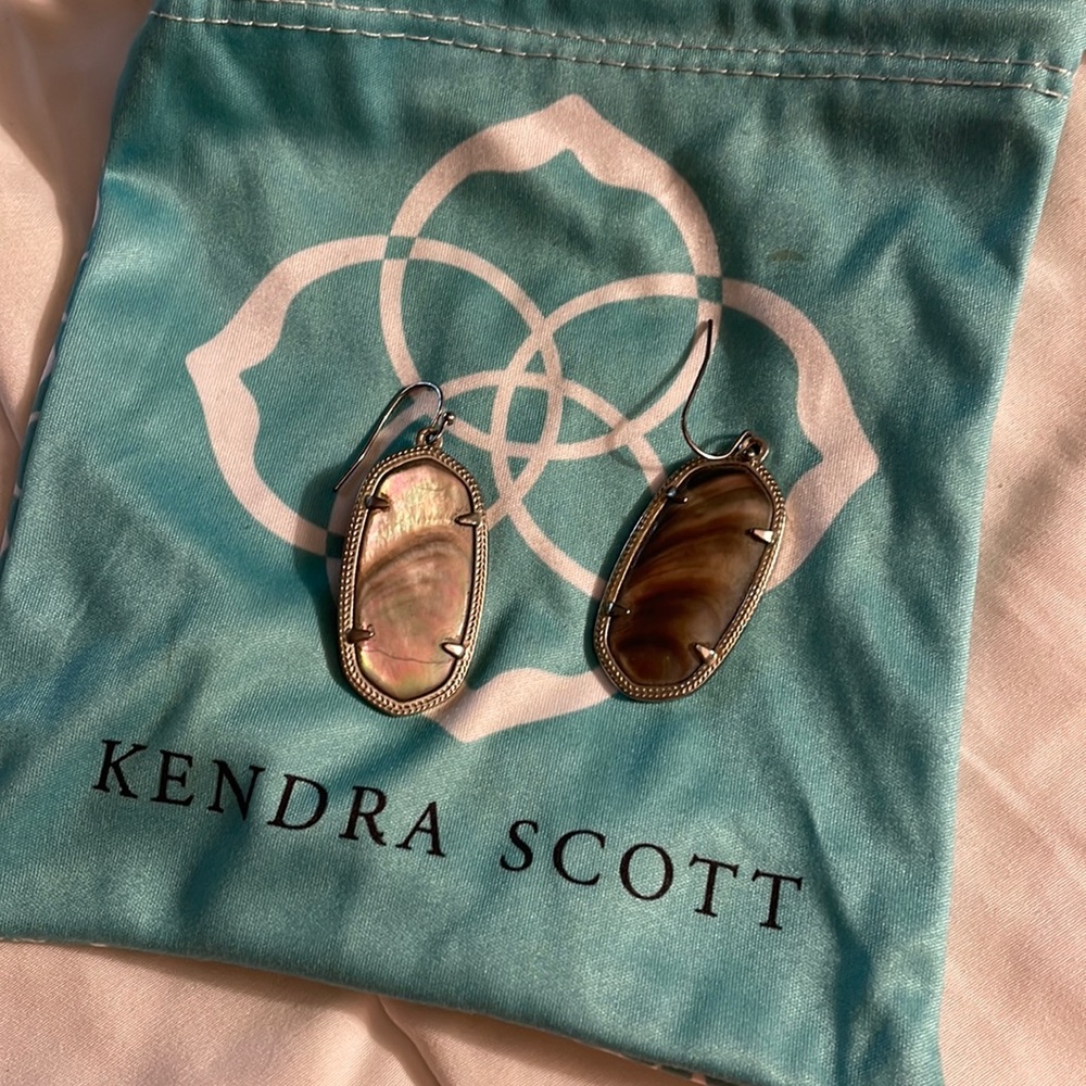 Kendra Scott silver drop earrings